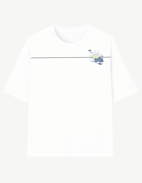LOOSE FIT PRINTED WHITE TEE