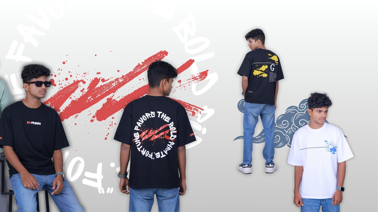 Main character energy - 1 PIRATE LOOSE FIT PRINTED TEE